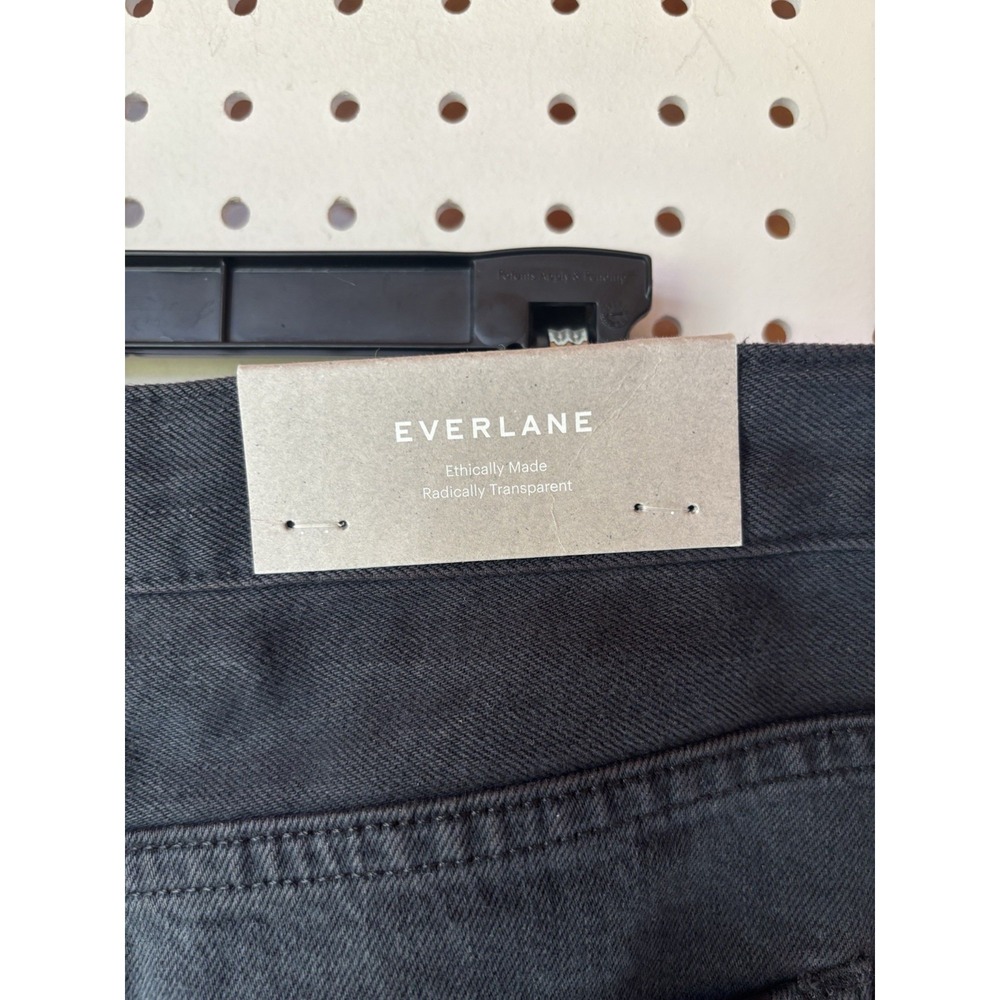 NWT Women's Everlane The Baggy High Rise Wide Leg Jeans Black Size 33 Reg - Picture 4 of 7